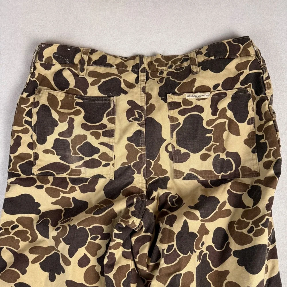 80s Walls Vintage Duck Camo Thinsulate Hunting Pant Men 37 Made in USA insulated